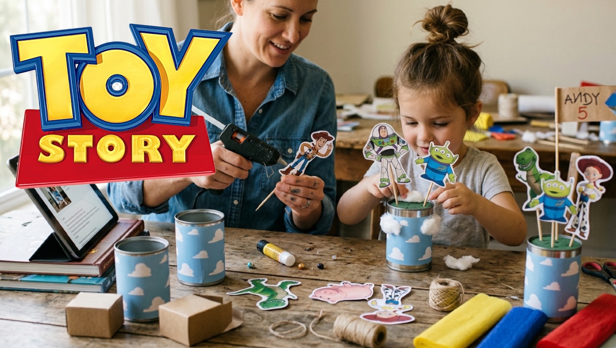 Cómo hacer un centro de mesa de Toy Story para fiesta infantil | IA DISCOVER