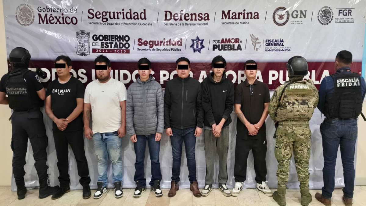 Detienen a seis presuntos integrantes de 'Los Millonarios' en Puebla | Especial