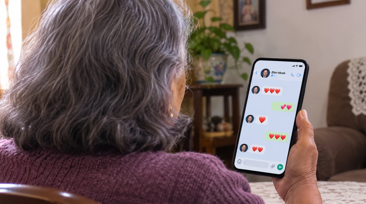 Estafadores simulan ser personas famosas para exigir dinero a personas adultas mayores | Táctico MILENIO/Creada con IA