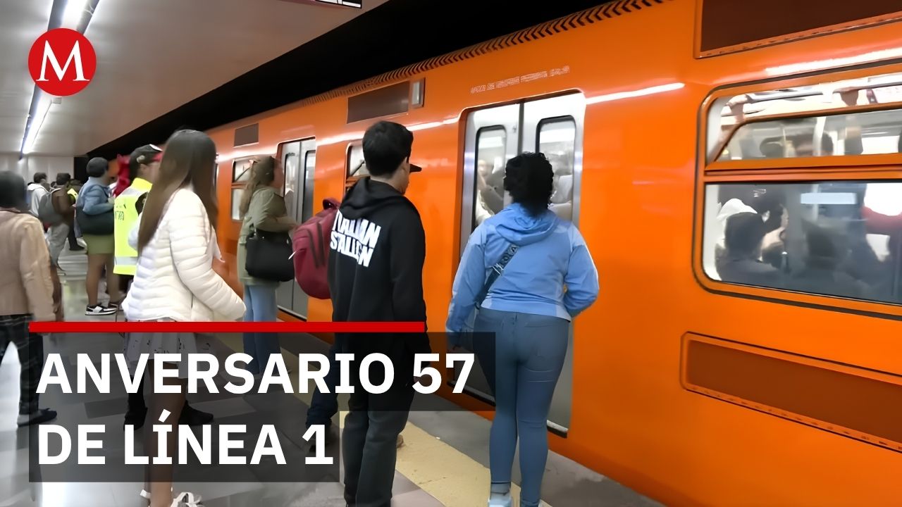 Línea 1 del Metro cumple 57 años moviendo a millones de capitalinos con solo 5 pesos