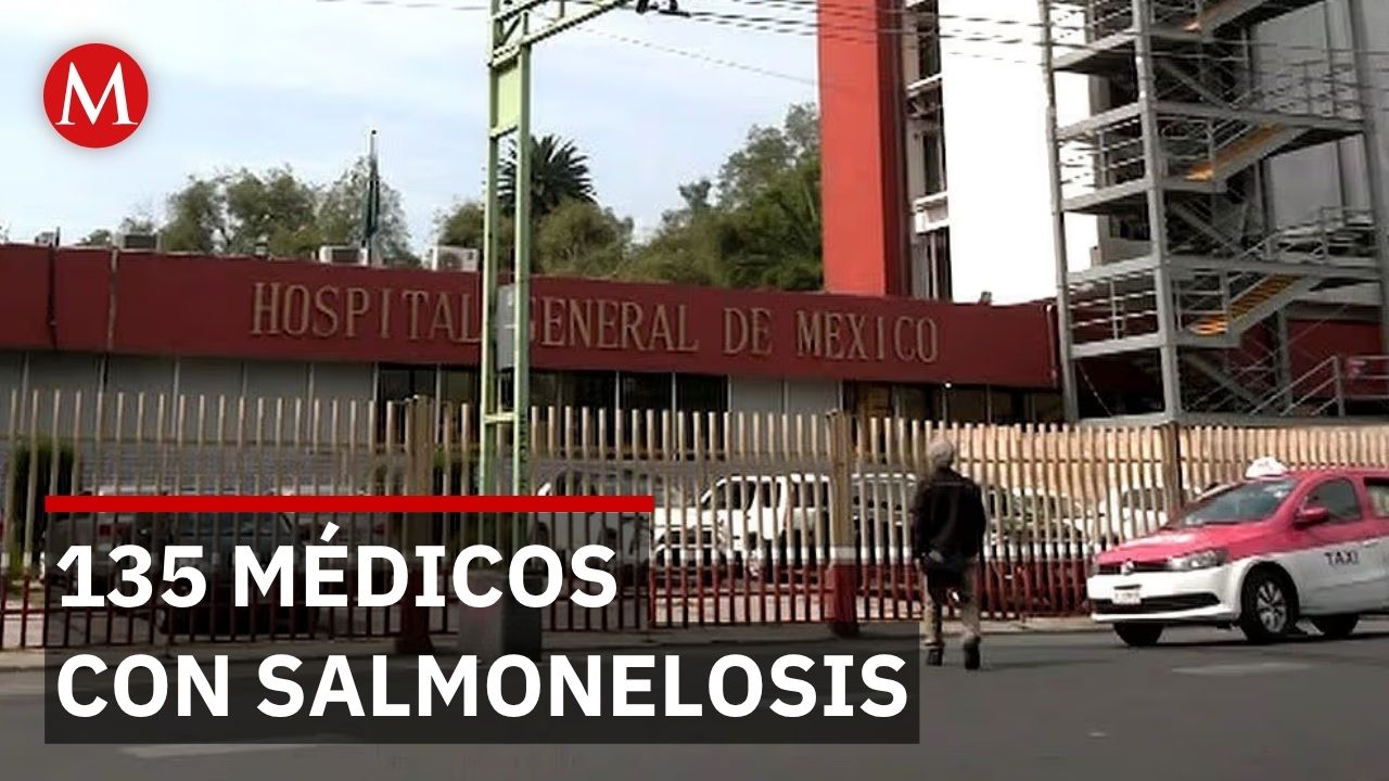 135 médicos del General de México intoxicados por salmonelosis en huevo del comedor