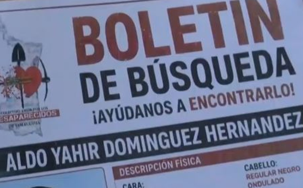 Movilizan búsqueda en Reynosa por Aldo Yair, joven de 24 años. | Foto: TeleDiario