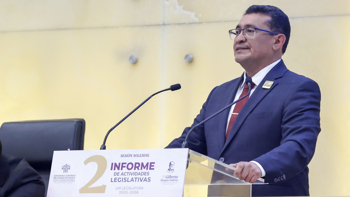 Pável Gaspar presenta Segundo Informe al frente del Congreso de Puebla | EsImagen