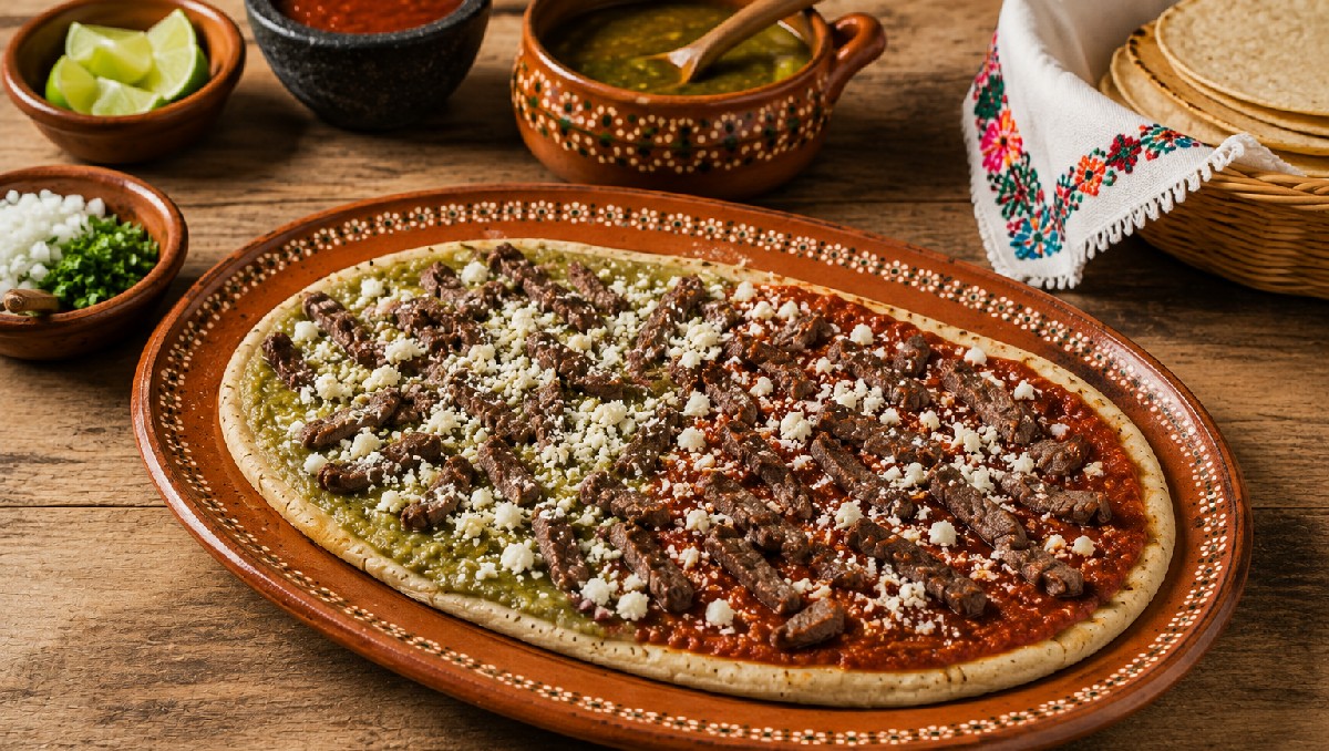 Receta para hacer huaraches tricolor o divorciados (IA)
