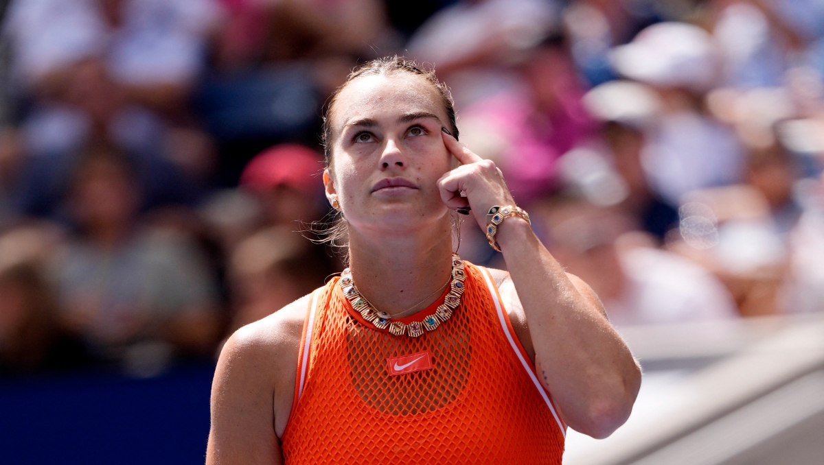 Sabalenka detiene su partido del US Open por un fuerte olor a marihuana (Reuters)