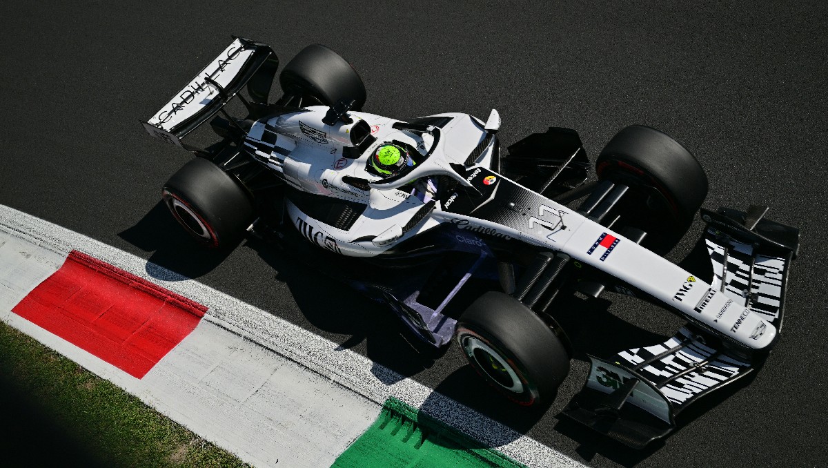 'Checo' Pérez, piloto de Cadillac, en la clasificación del GP de Italia (AFP)
