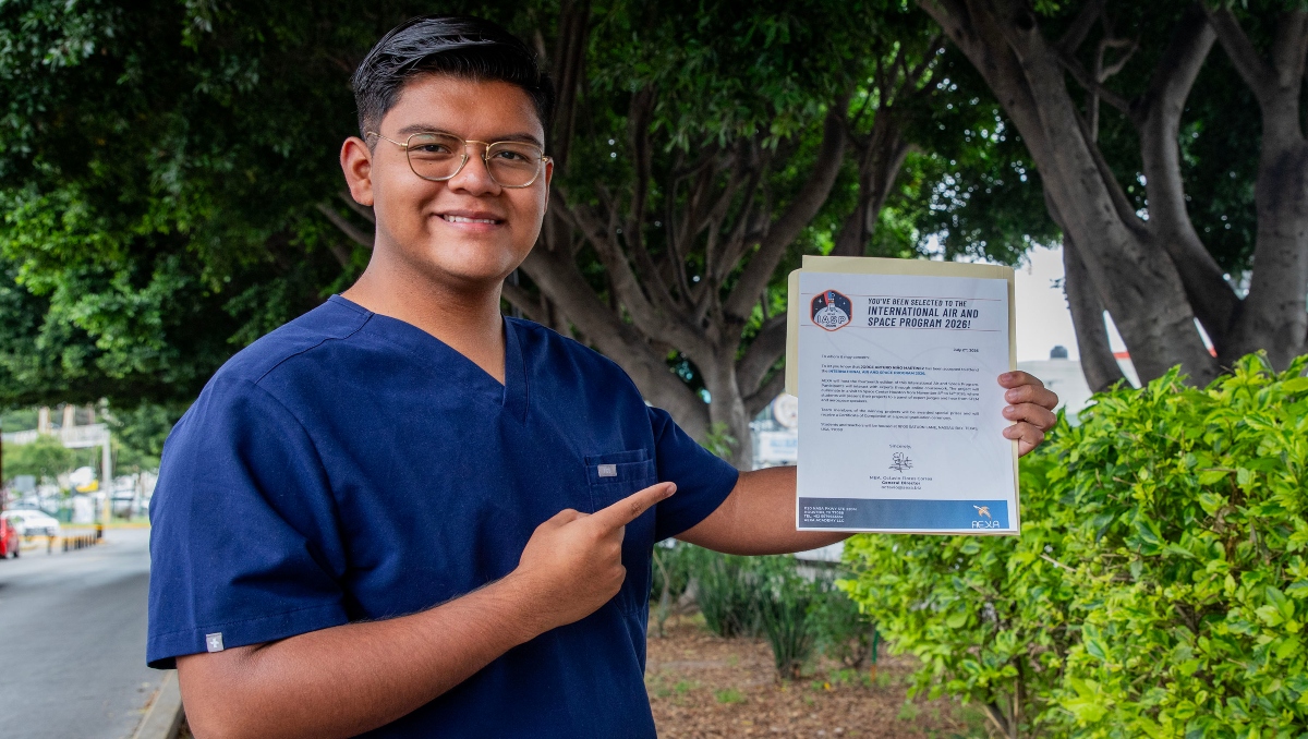 Jorge Arturo, estudiante de Puebla, se prepara para visitar la NASA | Melanie Torres
