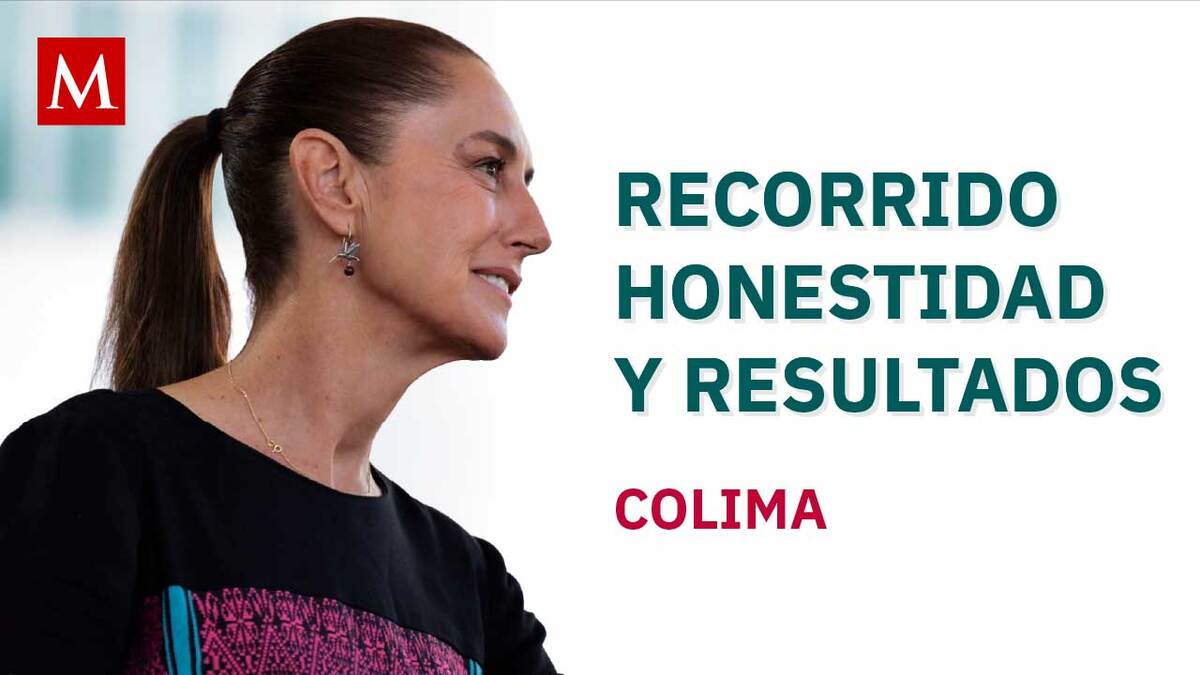 La presidenta de México, Claudia Sheinbaum, encabeza el recorrido Honestidad y Resultado en Colima