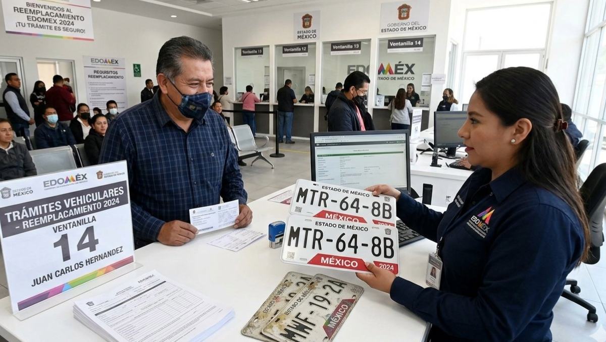 Si no renovaste tus placas, podrías recibir una multa de 2 mil 346 pesos y otras sanciones. | Imagen creada con IA