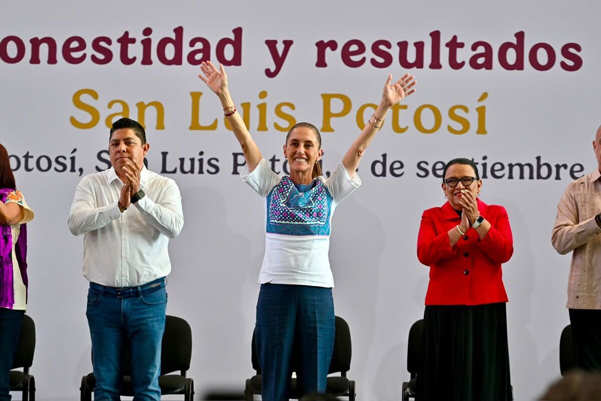 Ricardo Gallardo acompaña a Claudia Sheinbaum en su segundo informe