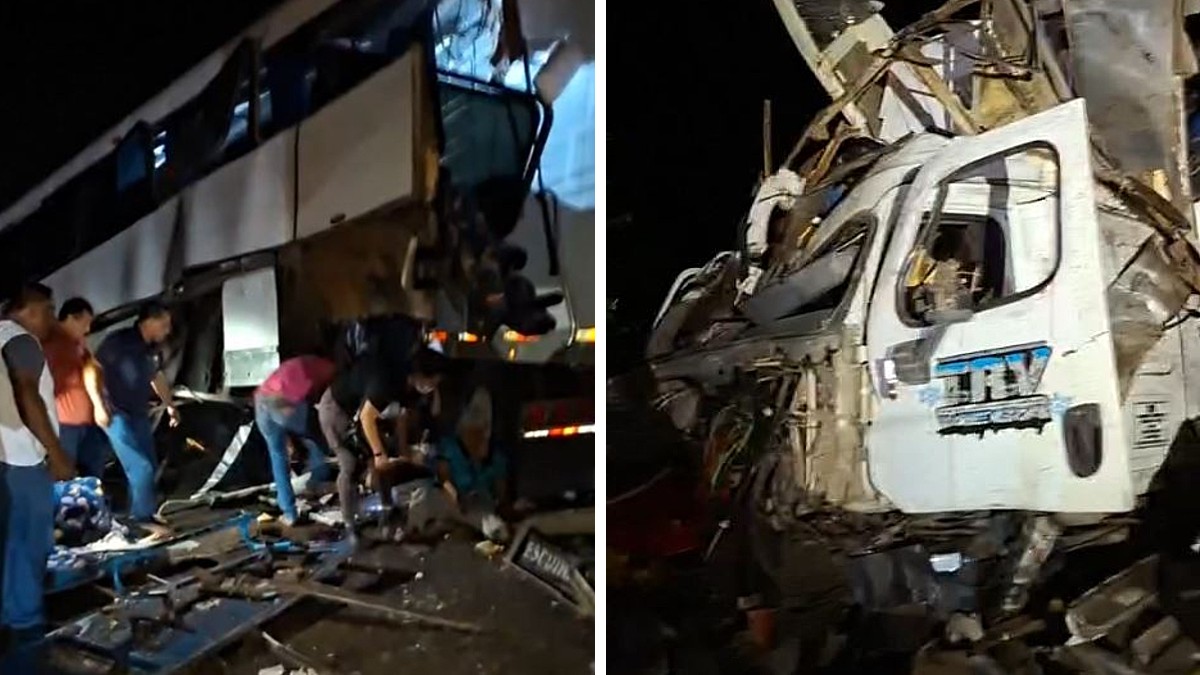 Autobús choca con tráiler y  deja 4 muertos y 20 heridos en carretera Tepic-Mazatlán en Nayarit. | Especial