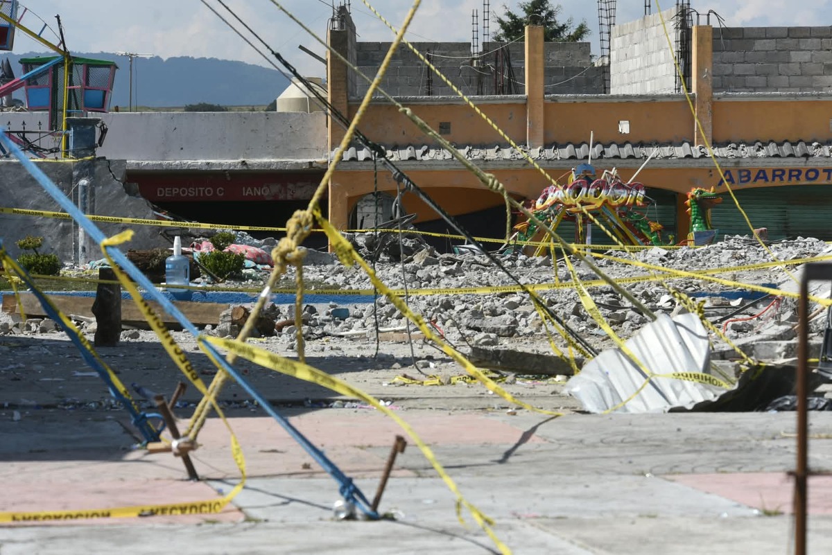El ayuntamiento habilitó un centro de acopio por la explosión en Temascalcingo. | Foto: Especial