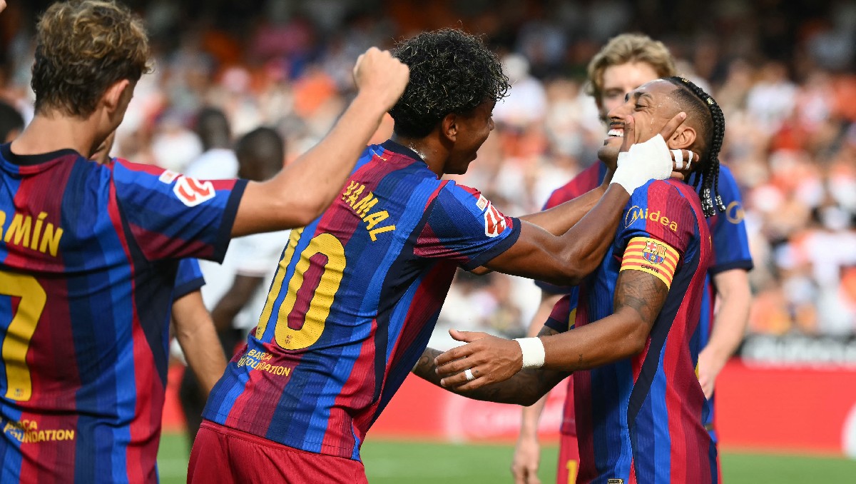 Barcelona golea al Valencia en la Jornada 4 de LaLiga de España (AFP)