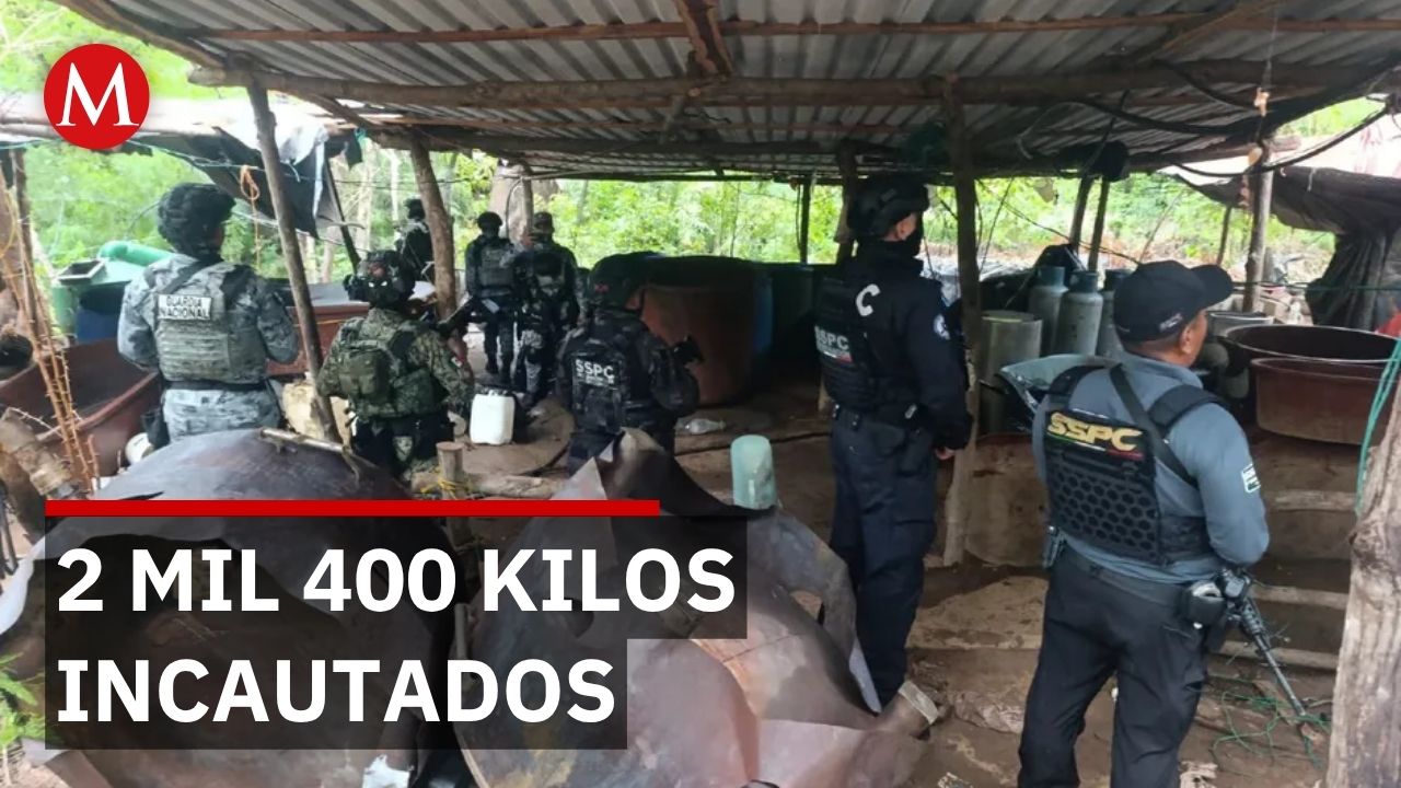 Ejército desmanteló 3 laboratorios clandestinos de metanfetamina en Guerrero