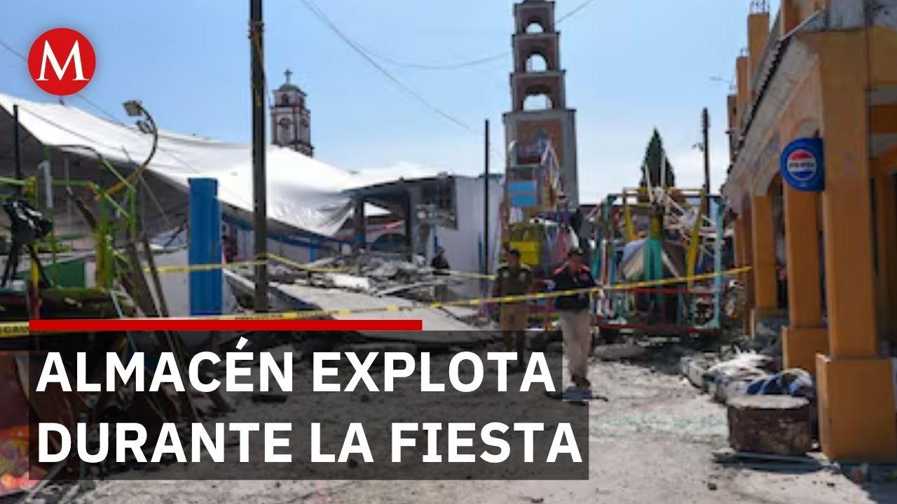 Explosión de almacén de pirotecnia en fiesta patronal deja 10 muertos en Temascalcingo
