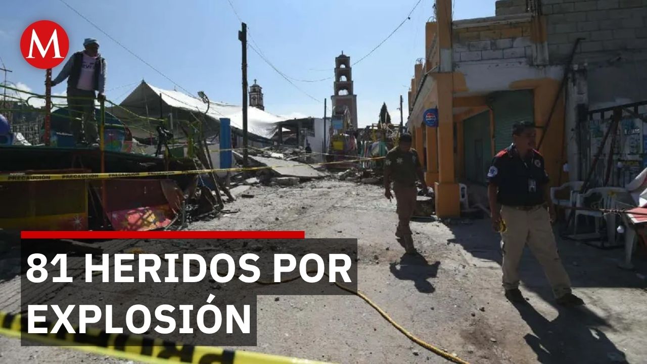 Explosión de pirotecnia en fiesta patronal deja 10 muertos y 81 heridos en Temazcalcingo