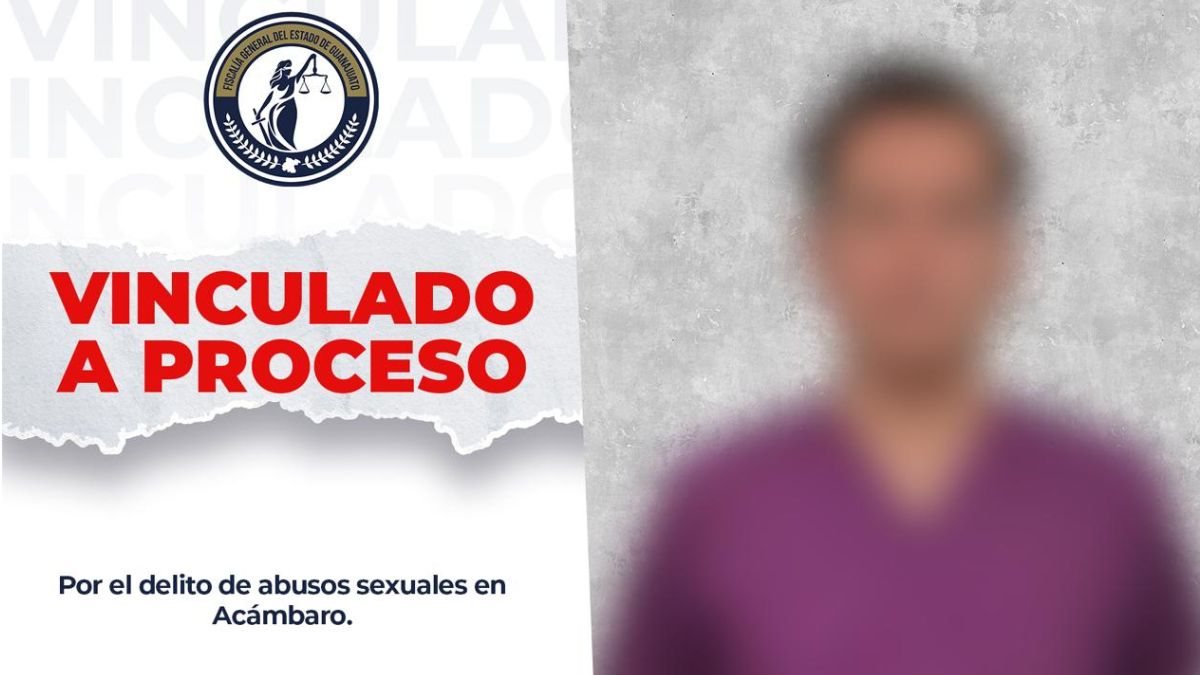 José Luis “N” es vinculado a proceso por presunto abuso sexual a alumno. | Fiscalía General del Estado de Guanajuato.