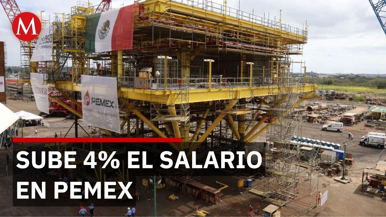 PEMEX pacta aumento salarial de 4% y prestaciones para trabajadores sindicalizados