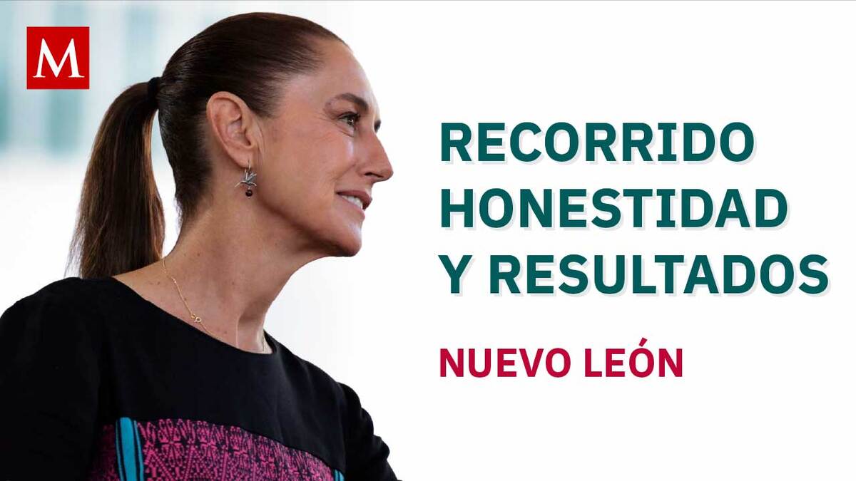 La presidenta de México encabeza Honestidad y Resultados la Explanada de los Héroes, Nuevo León
