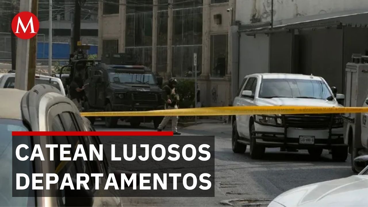 Catean departamentos de lujo en San Pedro; aseguran Ferrari, Lamborghini y otros vehículos