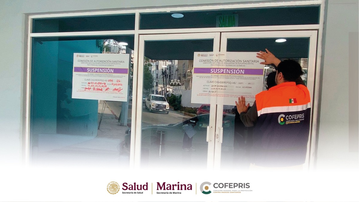 Cofepris y Marina suspenden hospital por desvío de medicamentos | Foto: Cofepris