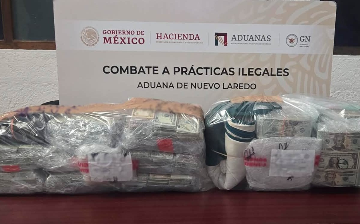 Detectan dólares ocultos en paquetes en Aduana de Nuevo Laredo. | Gabinete de Seguridad