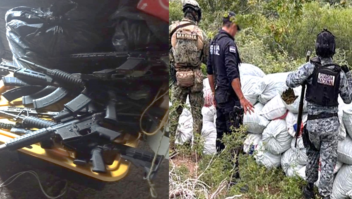 Elementos militares aseguraron a una persona en posesión de armamento de alto poder, más de 500 cartuchos durante patrullajes terrestres | Especial
