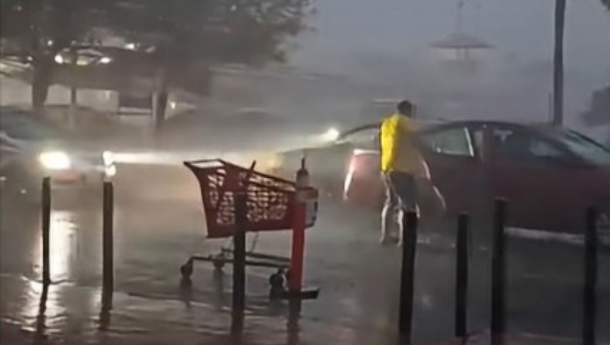 En Guadalupe se reportó tormenta eléctrica. Foto: Especial