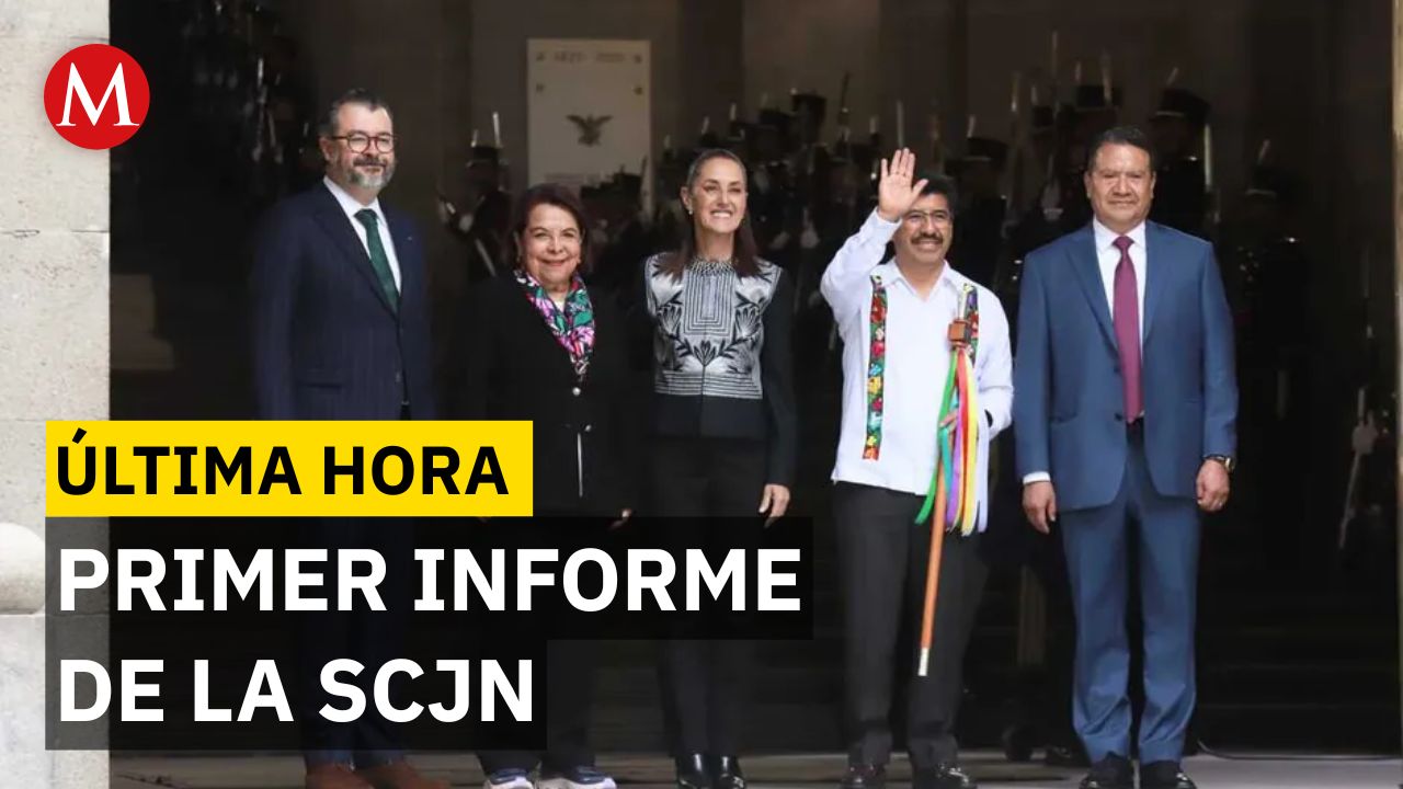 Hugo Aguilar presenta el reporte de la Suprema Corte. Resolvieron casos de más de una década atrás