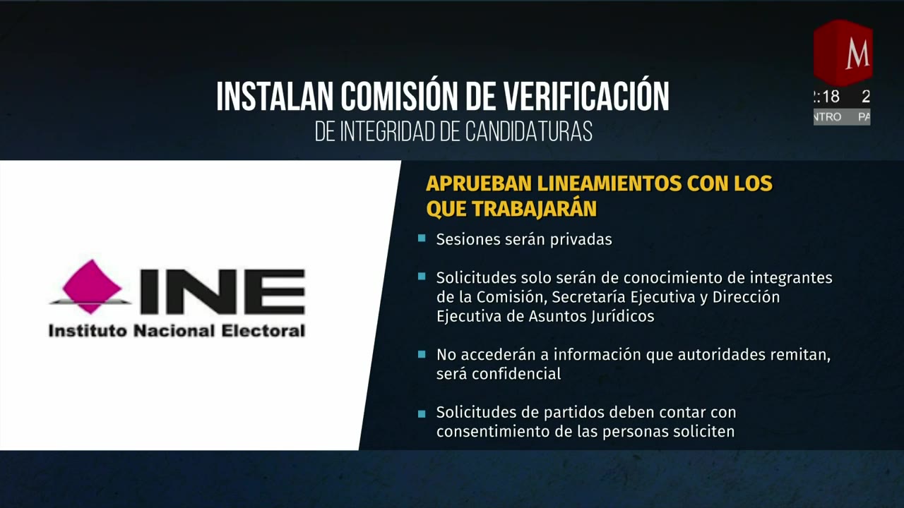 INE revela cómo filtrará candidatos con antecedentes delictivos antes de 2027