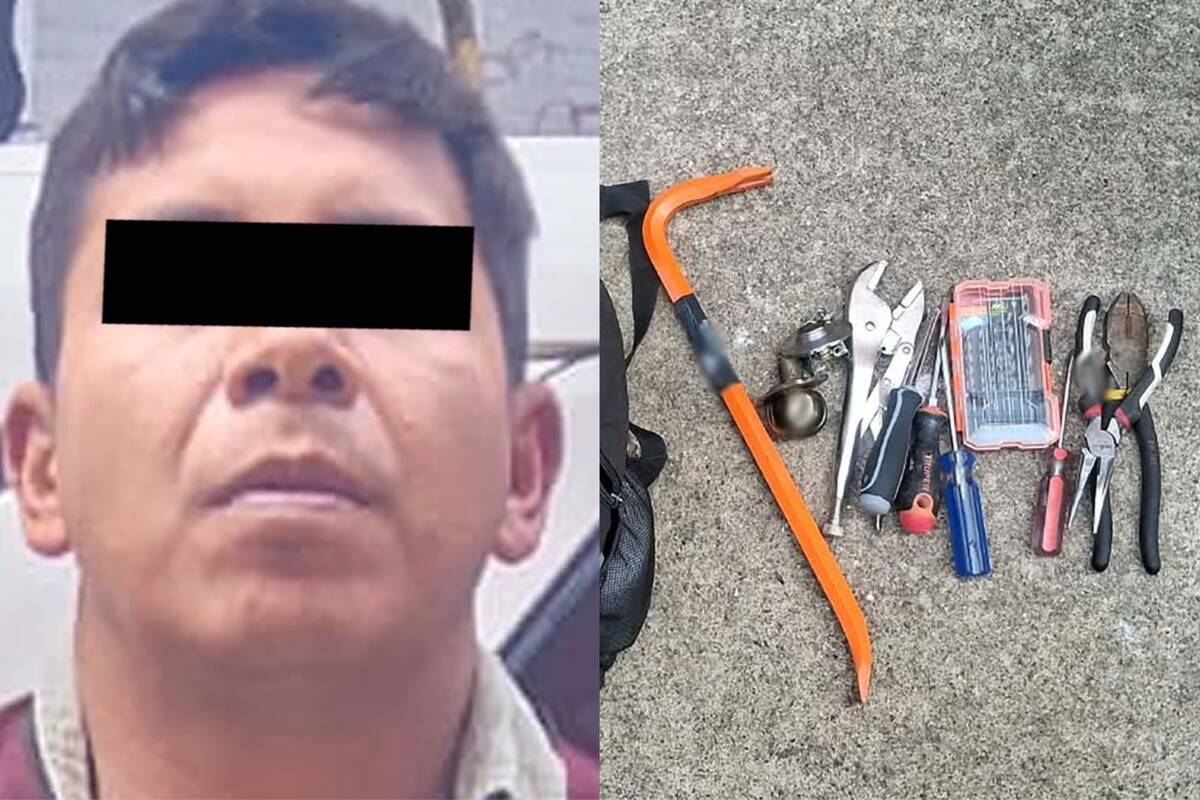 Las autoridades les aseguraron dos chapas al presunto despojador.