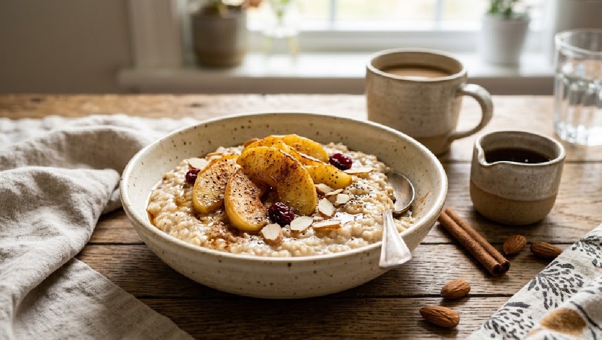 Receta de avena con manzana para desayunar rico | IA Discover