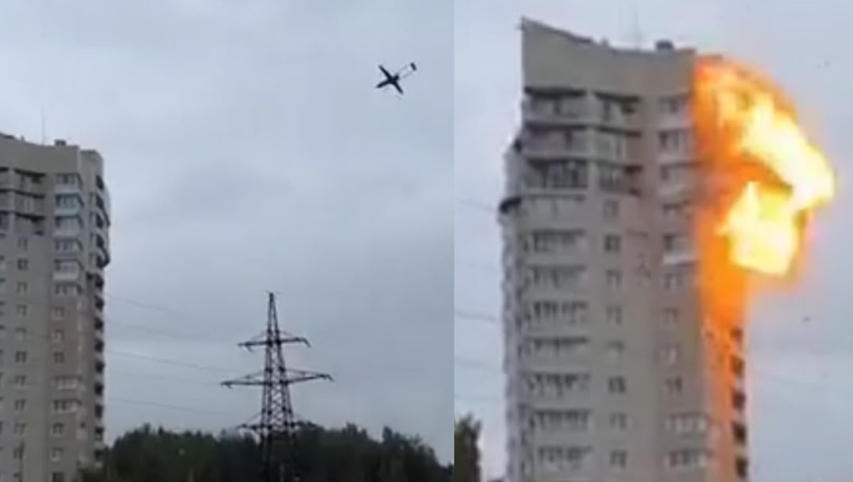Dron ucraniano impacta contra edificio al oeste de Rusia; reportan un muerto y cuatro heridos