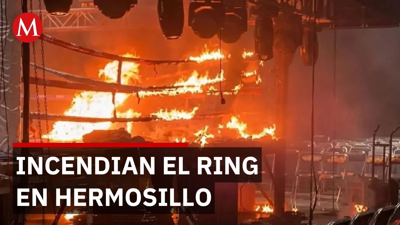 Represalia del crimen organizado deja ring incendiado y disparos en Hermosillo