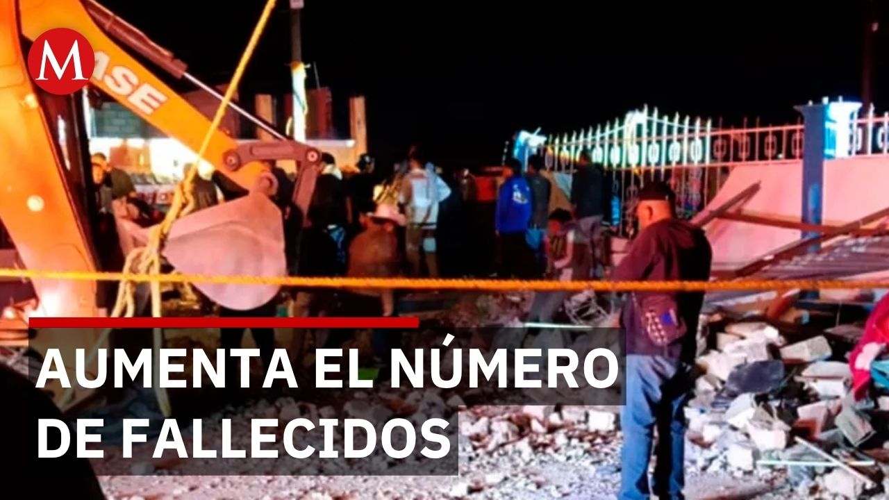 Sube a 11 muertos por explosión en bodega de pirotecnia junto a iglesia en Temazcalcingo
