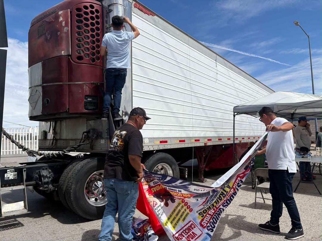 Transportistas liberaron la garita comercial de Mexicali tras acordar mesas de trabajo sobre la cancelación de visas B1 por parte de EU.