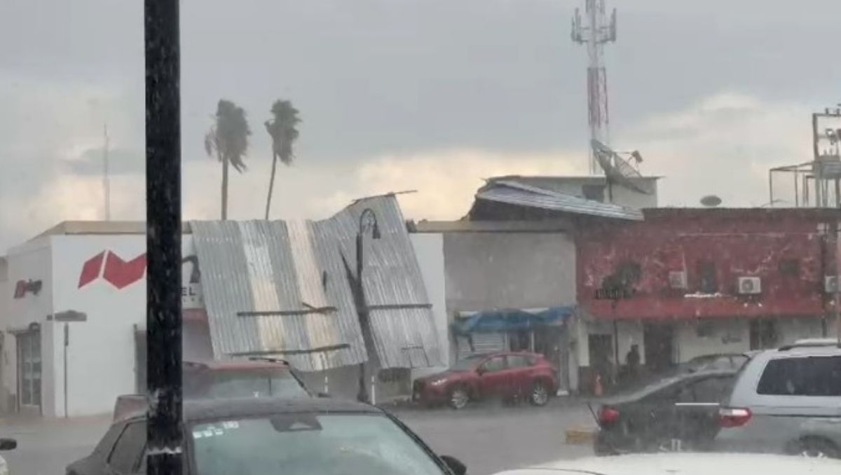 El viento provocó daños en distintos sectores del municipio.Foto: Especial