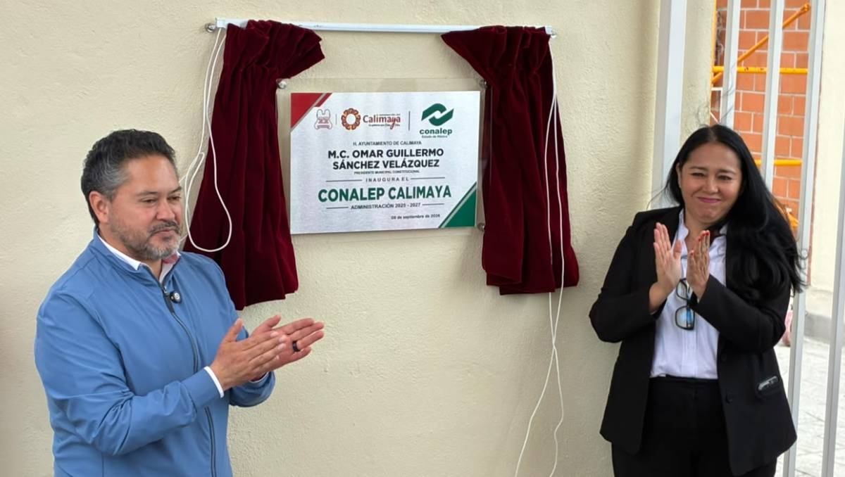 El alcalde Omar Sánchez encabezó la entrega del plantel CONALEP, donde inició clases la generación 2026-2027. | Foto: Especial