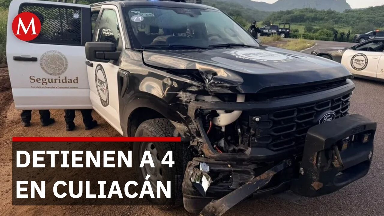 Detienen a 4 presuntos generadores de violencia tras ataque a federales en Sinaloa