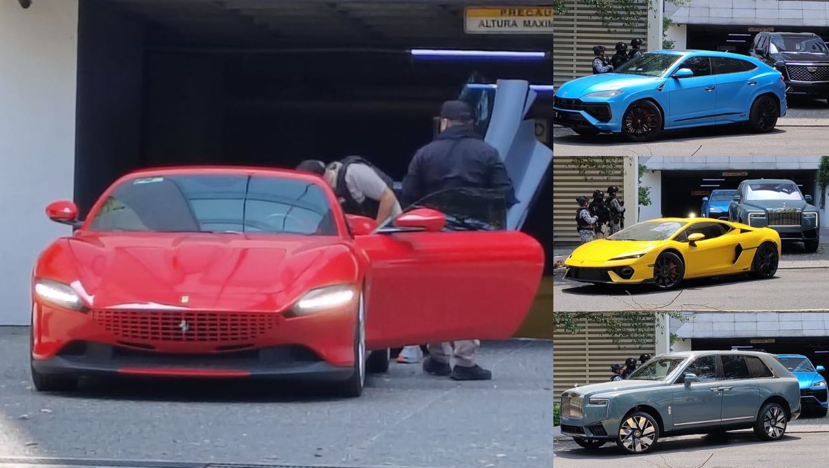 La Fiscalía de Nuevo León aseguró nueve autos de lujo, un arma y joyas | Agustín Martínez