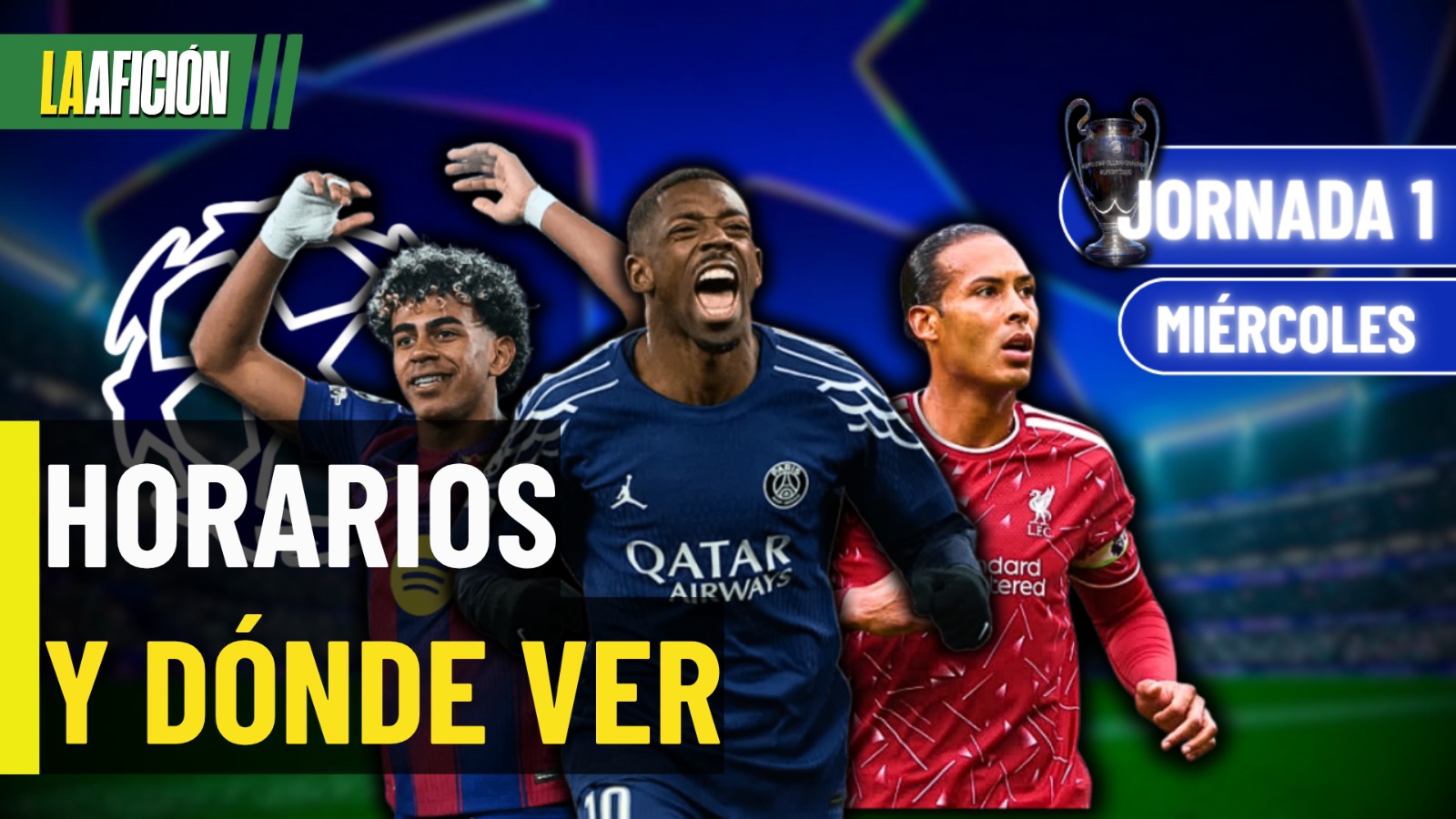 Horarios y dónde ver los partidos de la Champions League de hoy 9 de septiembre del 2026