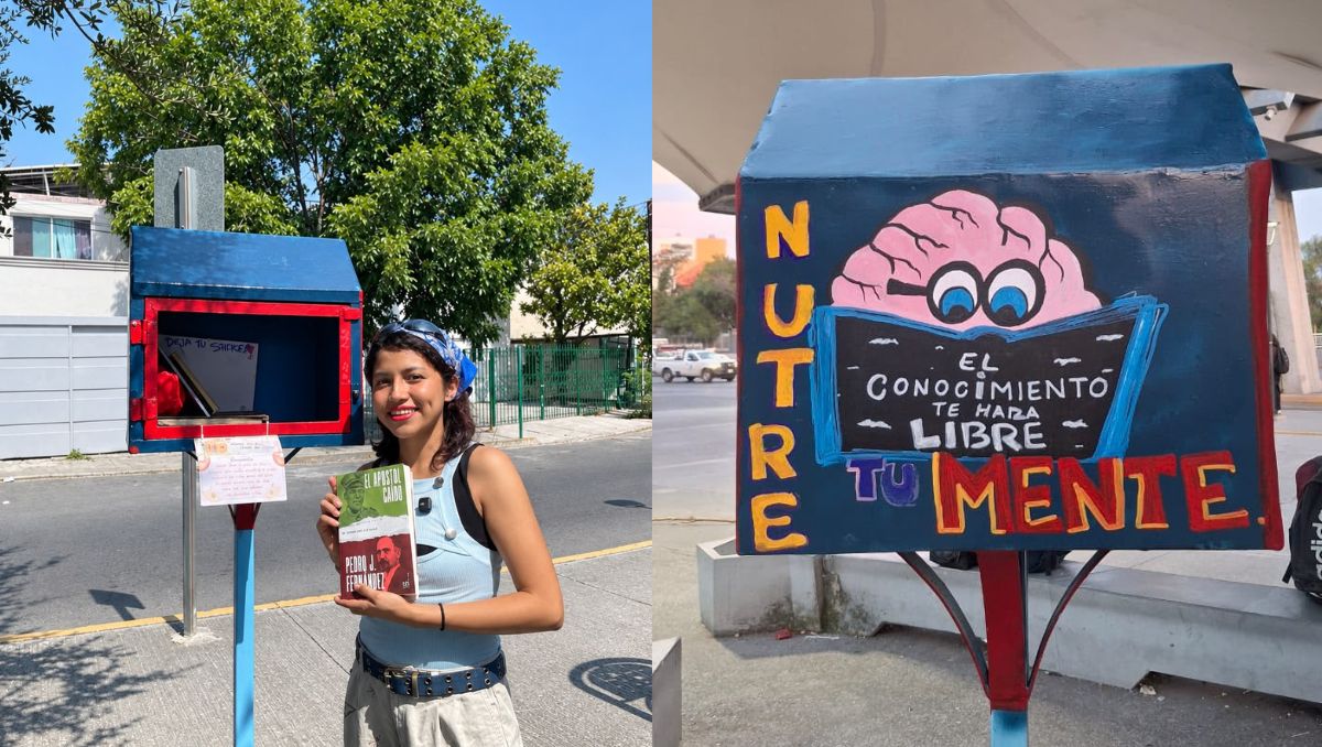 La joven Nataly Villanueva transformó un buzón abandonado en “La Casita de los Libros” | Damaris González