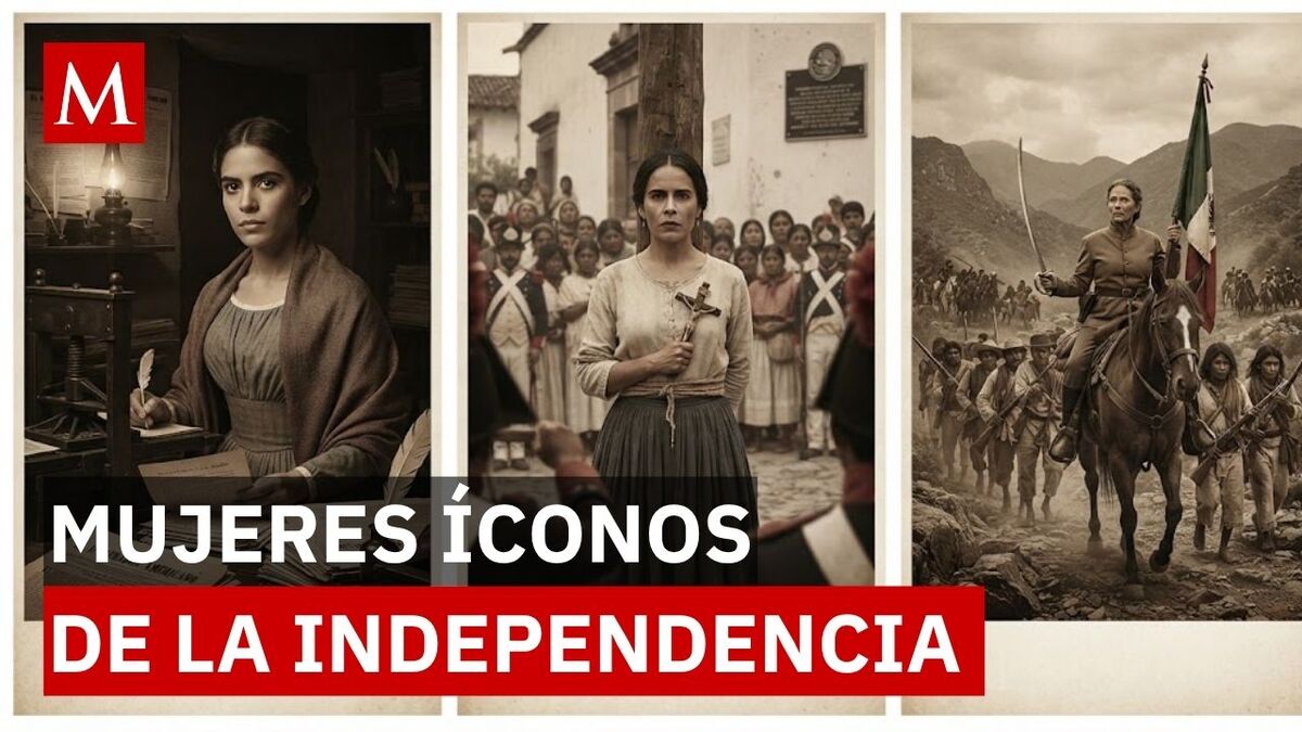 En este video te explicamos cómo figuras clave como Josefa Ortiz de Domínguez, Leona Vicario, Gertrudis Bocanegra, Altagracia Mercado y María Fermina Rivera org