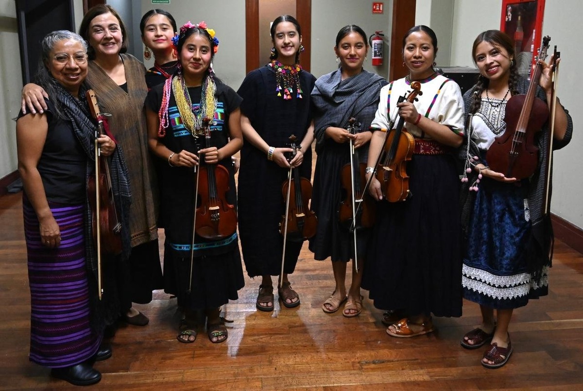 Tgo es un colectivo de mujeres músicas de diversas comunidades de Oaxaca. (Foto: Inbal)