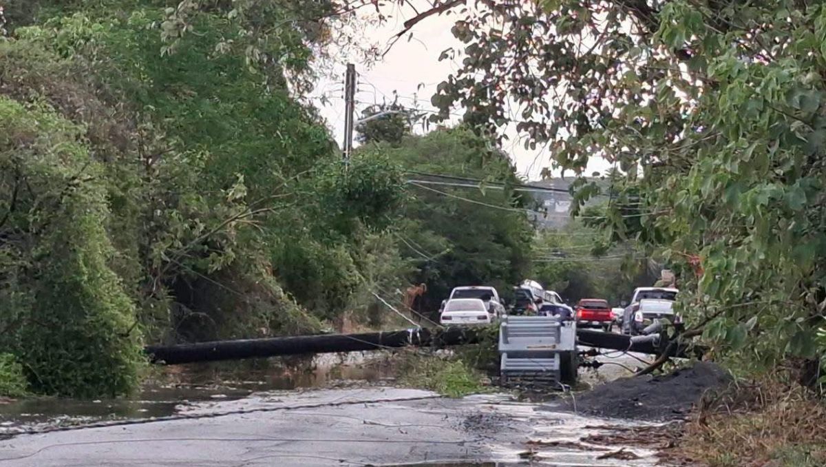 Tromba en Montemorelos deja afectaciones en casas y establecimientos | Foto: Édgar Plata