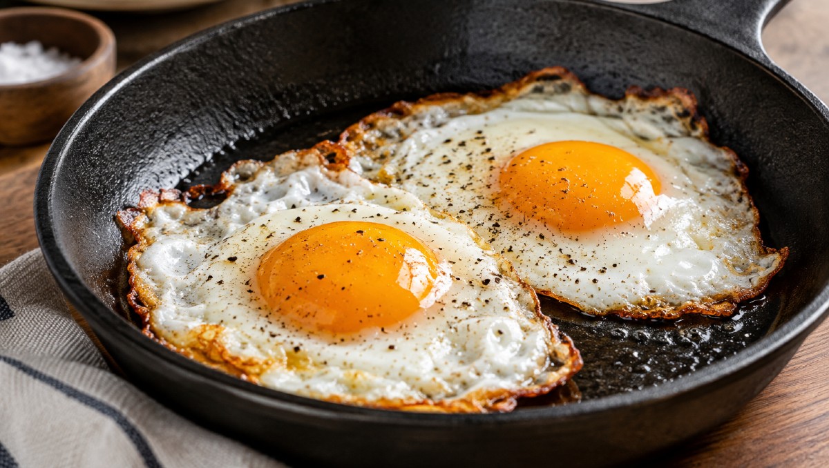 No cambies el sartén. Éste es el SECRETO para hacer unos huevos estrellados perfectos y evitar que se peguen