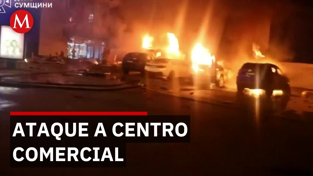 Ataque ruso a centro comercial en Ucrania deja 3 muertos y 2 heridos