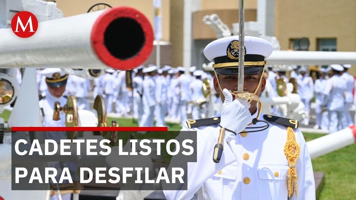 Más de 600 cadetes de la Heroica Escuela Naval se preparan para el desfile del 16 de septiembre