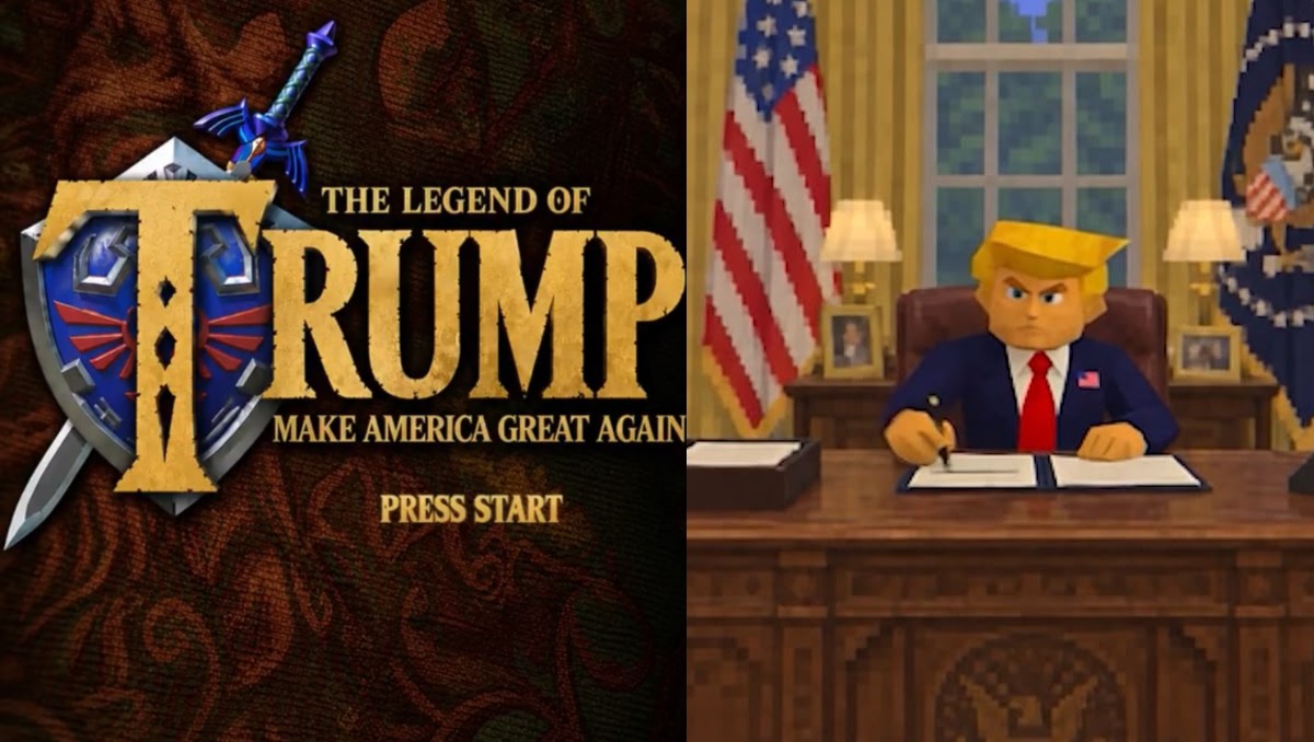La Casa Blanca compartió un video del mandatario estadunidense como Link de Zelda. | Redes sociales