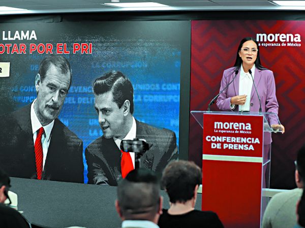 La dirigente partidista también tundió a Fox. Ariana Pérez